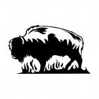 Flamboyant bison , decals stickers