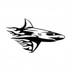 Flamboyant shark , decals stickers