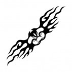 Symmetric flames, decals stickers