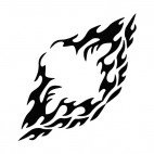 Symmetric flames, decals stickers