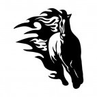 Flamboyant horse running, decals stickers