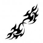 Symmetric flames, decals stickers