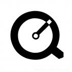 Quicktime logo, decals stickers