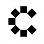 Squares logo, decals stickers