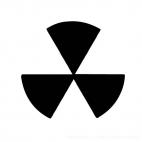 Radioactive logo, decals stickers