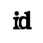 id logo, decals stickers