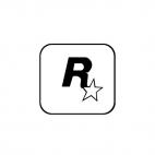 Rockstar games logo, decals stickers