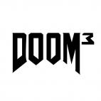 Doom 3 logo, decals stickers