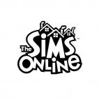The Sims Online logo, decals stickers