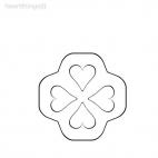 Heart decoration wall, decals stickers