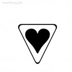 Heart decoration wall, decals stickers