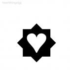 Heart decoration wall, decals stickers