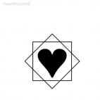 Heart decoration wall, decals stickers