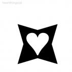 Heart decoration wall, decals stickers