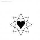 Heart decoration wall, decals stickers