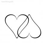 Heart decoration wall, decals stickers