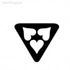Heart decoration wall, decals stickers