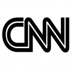 CNN logo, decals stickers