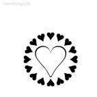 Heart decoration wall, decals stickers