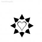 Heart decoration wall, decals stickers