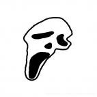 Scream face logo, decals stickers