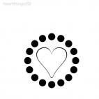 Heart decoration wall, decals stickers