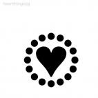 Heart decoration wall, decals stickers