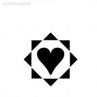 Heart decoration wall, decals stickers