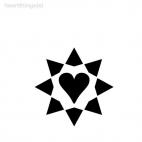 Heart decoration wall, decals stickers