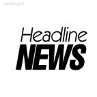 Headline News TV Channel, decals stickers