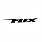 Fox Racing text logo, decals stickers