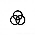 Circles logo, decals stickers