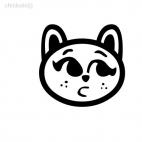 Funny face, decals stickers