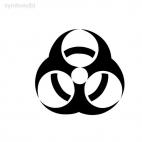 Chemical sign symbol, decals stickers