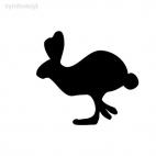 Rabbit sign symbol, decals stickers