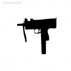Gun pistol , decals stickers