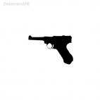 Gun pistol, decals stickers