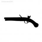 Gun pistol, decals stickers