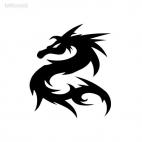 Dragon tatoo, decals stickers