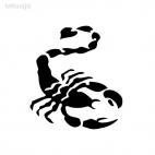 Scorpion tatoo, decals stickers