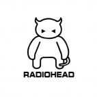 Radiohead music band, decals stickers