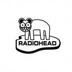 Radiohead music band, decals stickers