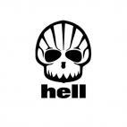 Funny hell shell parody, decals stickers