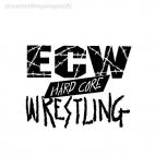 Wrestling ECW Hard core wresling, decals stickers