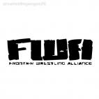 Wrestling FWA Alliance, decals stickers