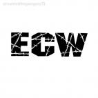 Wrestling ECW, decals stickers
