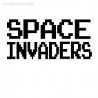 Space invaders alien, decals stickers