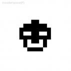 Space invaders alien, decals stickers