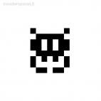 Space invaders alien, decals stickers