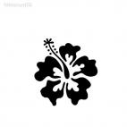 Hibiscus flower Hawaiian Tropical Flowers Hibiscuit, decals stickers